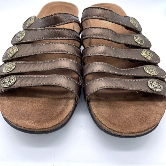 Dansko Janie Leather Five Strap Slip On Sandals, 39 - Picture 3 of 10